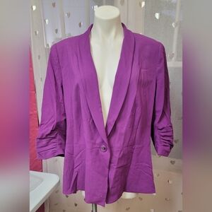 #70 DKNY Jeans Bright Purple Blazer 18/20W